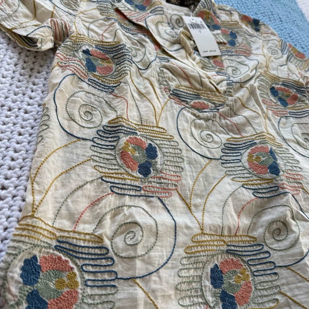 RRL Ralph Lauren Kids Beige Patterned Shirt - Picture 4 of 5